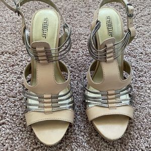 Seychelles Nude Leather Sandals